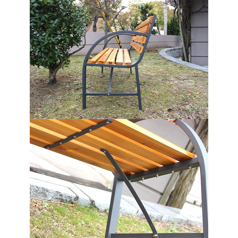 Amazon.co.jp: 3人用ガーデンベンチ ベンチチェア ガーデンチェア 屋外