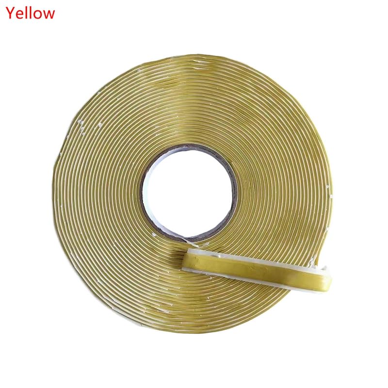 RTM Sealant Vacuum Tape Vacuum Bagging Moulding Sealing Tape Buty 3x12mmx15Meters for Sealing by Vacuum Process (Yellow)