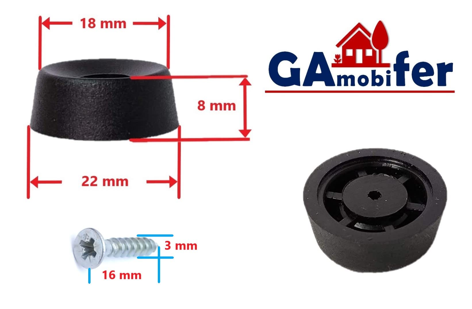 32 Zelfklevende Antislip Voetjes 26 mm X 2,5 mm zwart | Online Deurbeslagshop 32 Zelfklevende Antislip Voetjes 26 mm X 2,5 mm zwart | Online Deurbeslagshop