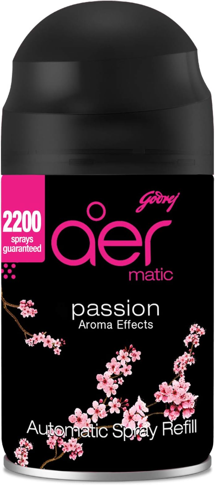 Matic Refill - Automatic Room Fresheners | Passion | 2200 Sprays Guaranteed | Lasts up to 60 days (225ml)