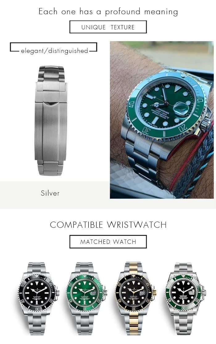 Do Rolex Submariner OYSTERFLEX GMT 20 mm pasek do zegarka bransoletka ze stali nierdzewnej 904L Glide składana klamra paski do zegarków