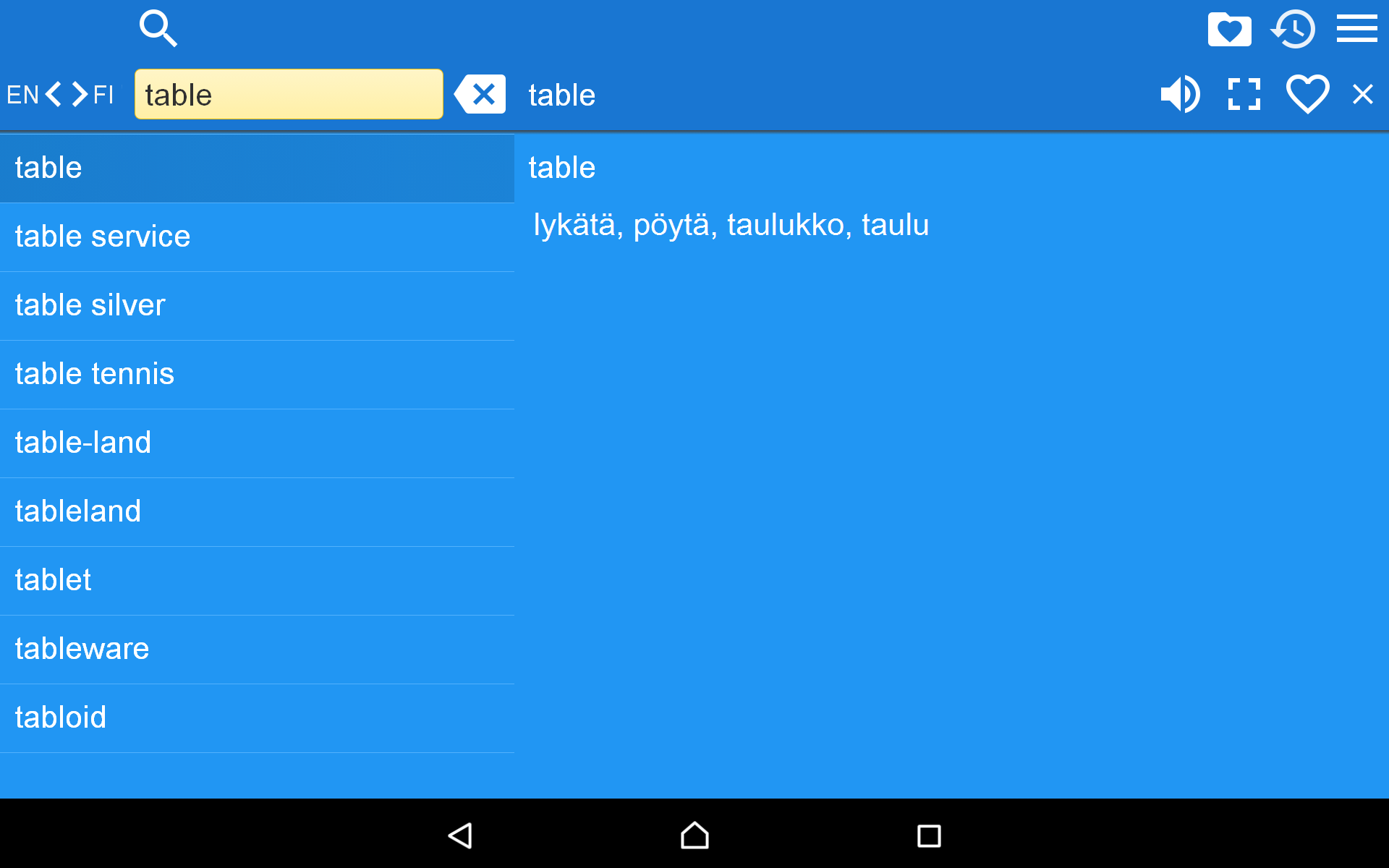 English Finnish Dictionary for Android