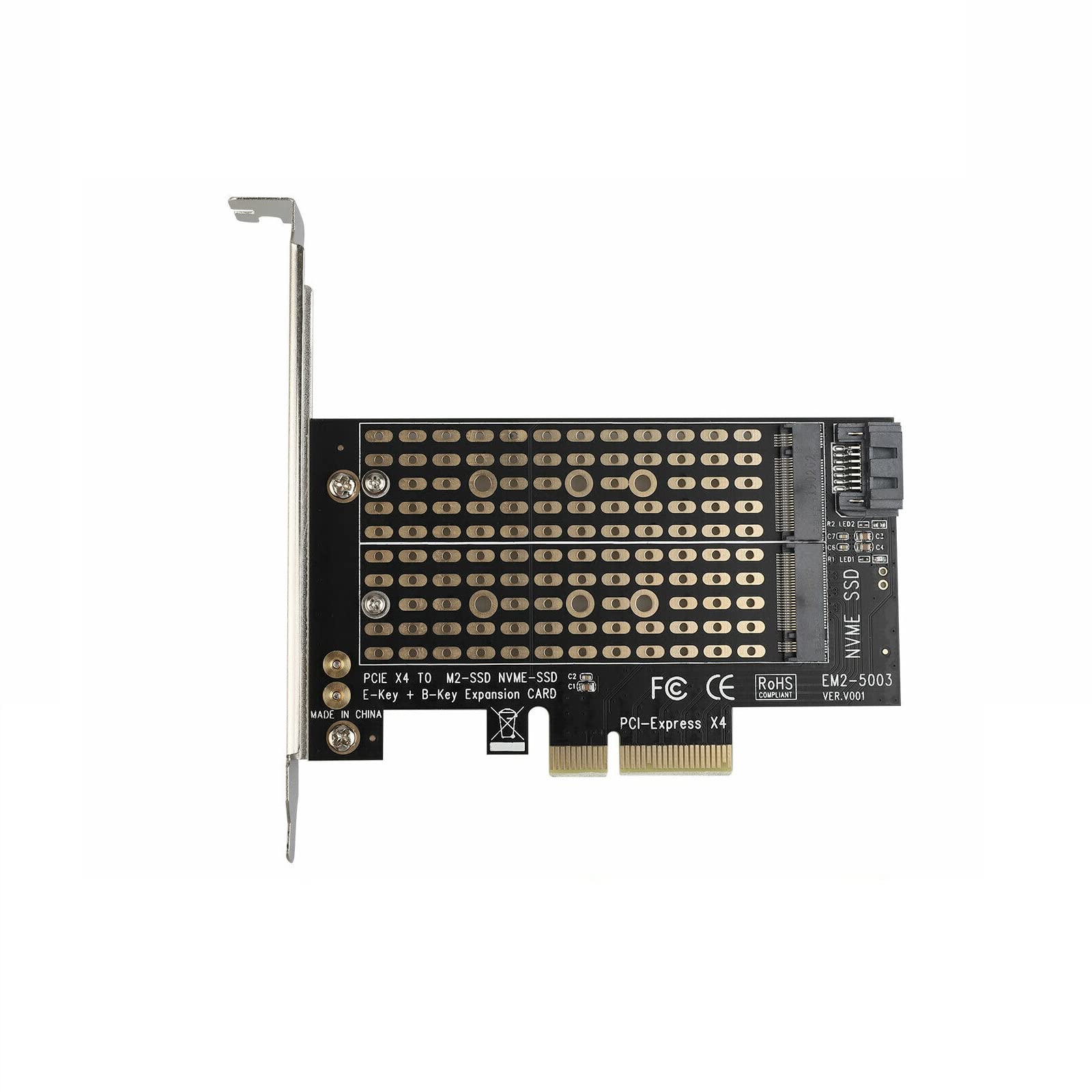 Amazon.co.jp: M.2 NGFF → デスクトップ PCIe x4 x8 x16 NVMe SATA