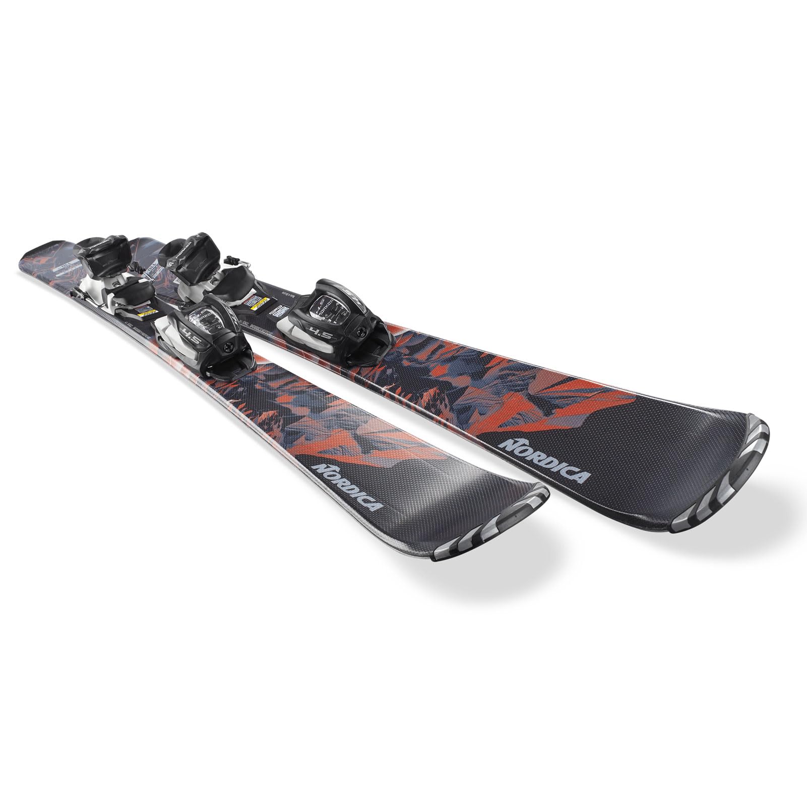 Amazon.com : Nordica Team AM Kids All Mountain Skis, Black / Red