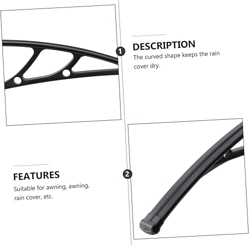 Miniatura 9 de YARNOW 3 piezas de soporte de toldo para puerta, patio, soporte de toldo para soporte de toldo, toldo decorativo, terraza, balcón, toldo para patio,