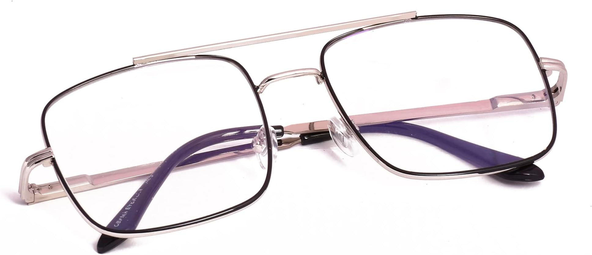 BACK BOON Transparent Square Unisex Optical Frame (Unisex) - Oversize Size