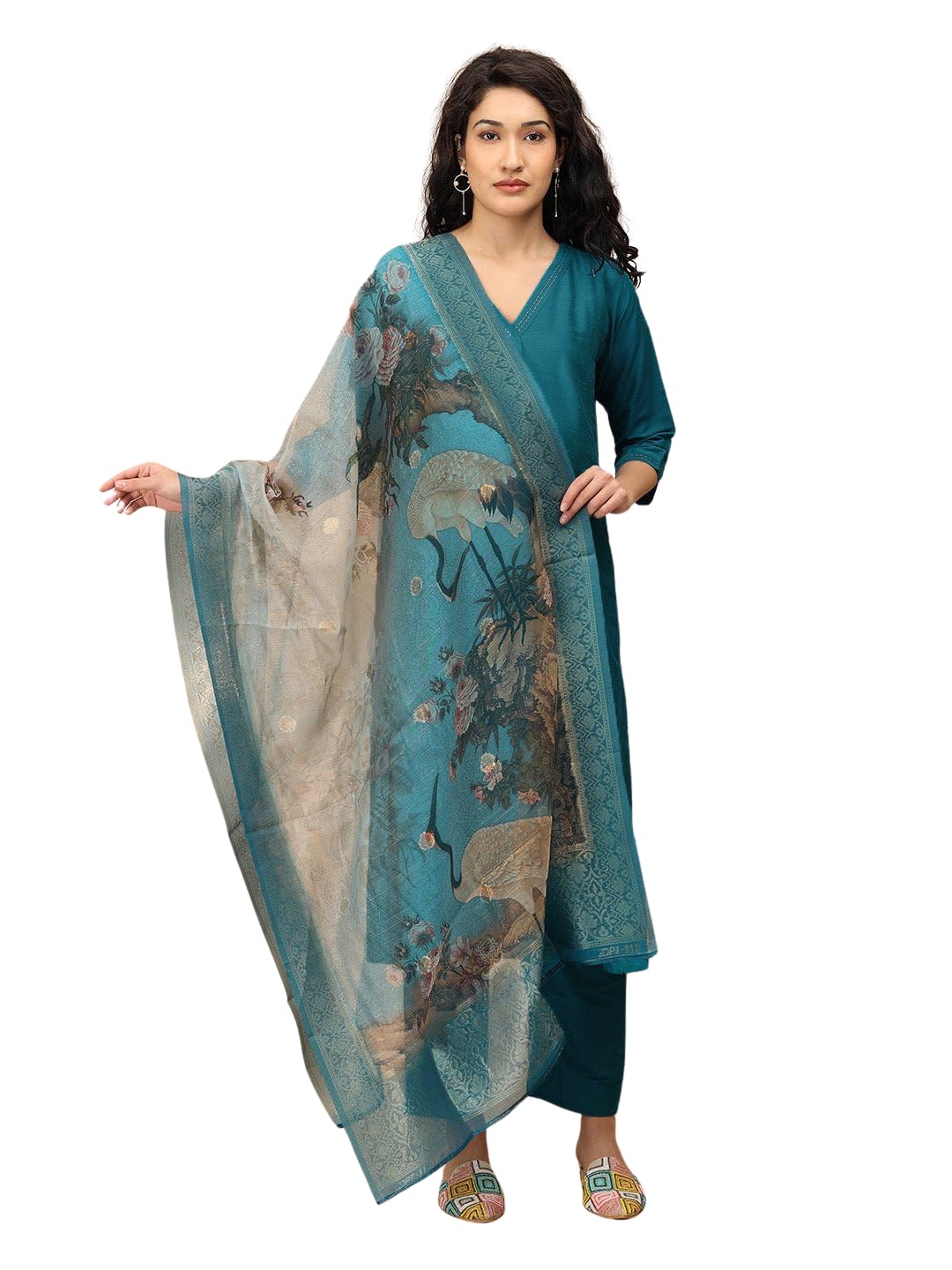 Maternity and Nursing Kurta Set with Dupatta | Front Zipper for Easy Feeding | Trendy Stylish Kurta Sets for Woman | Pre and Post Pregnancy Wear | Raw Silk-image-41