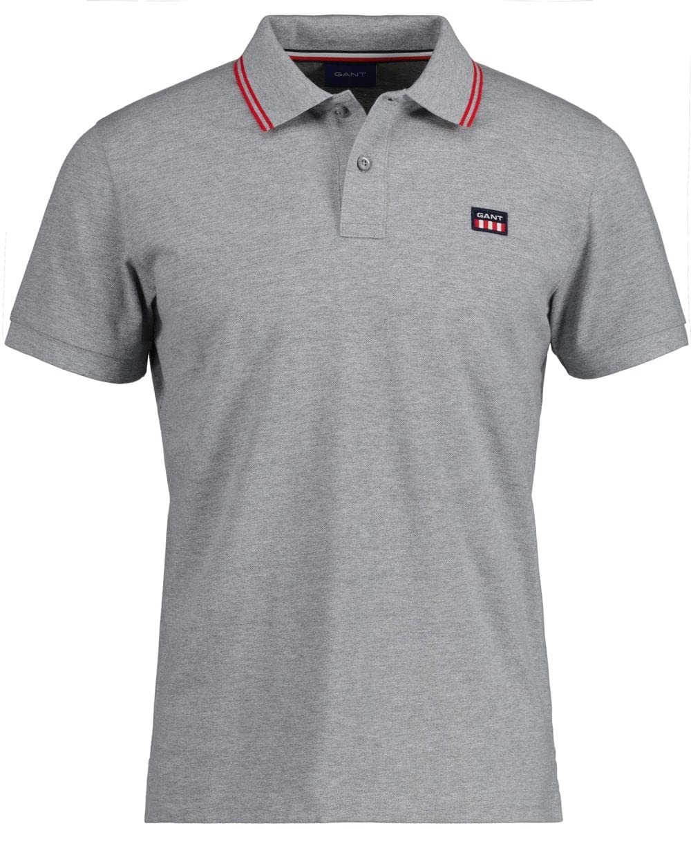 GANT Mens Contrast Pique Short Sleeve Polo Shirt