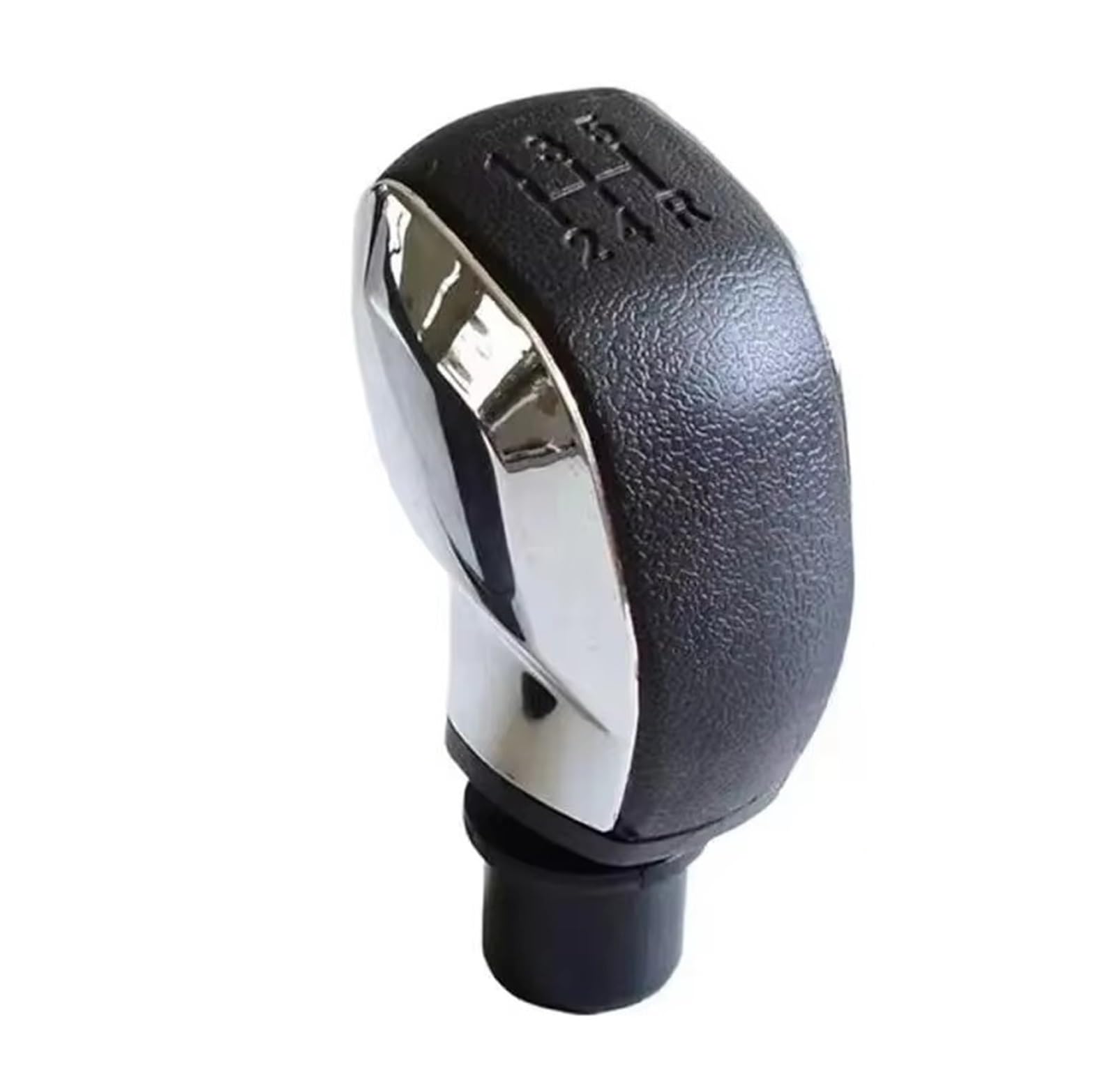 XKOEHXJ Car Gear Shift Knob for Citroen for C-Quatre for C-Triomphe for Elysee 5 Speed ABS Gear Shift Knob Gearbox Boot Cover(Chrome)