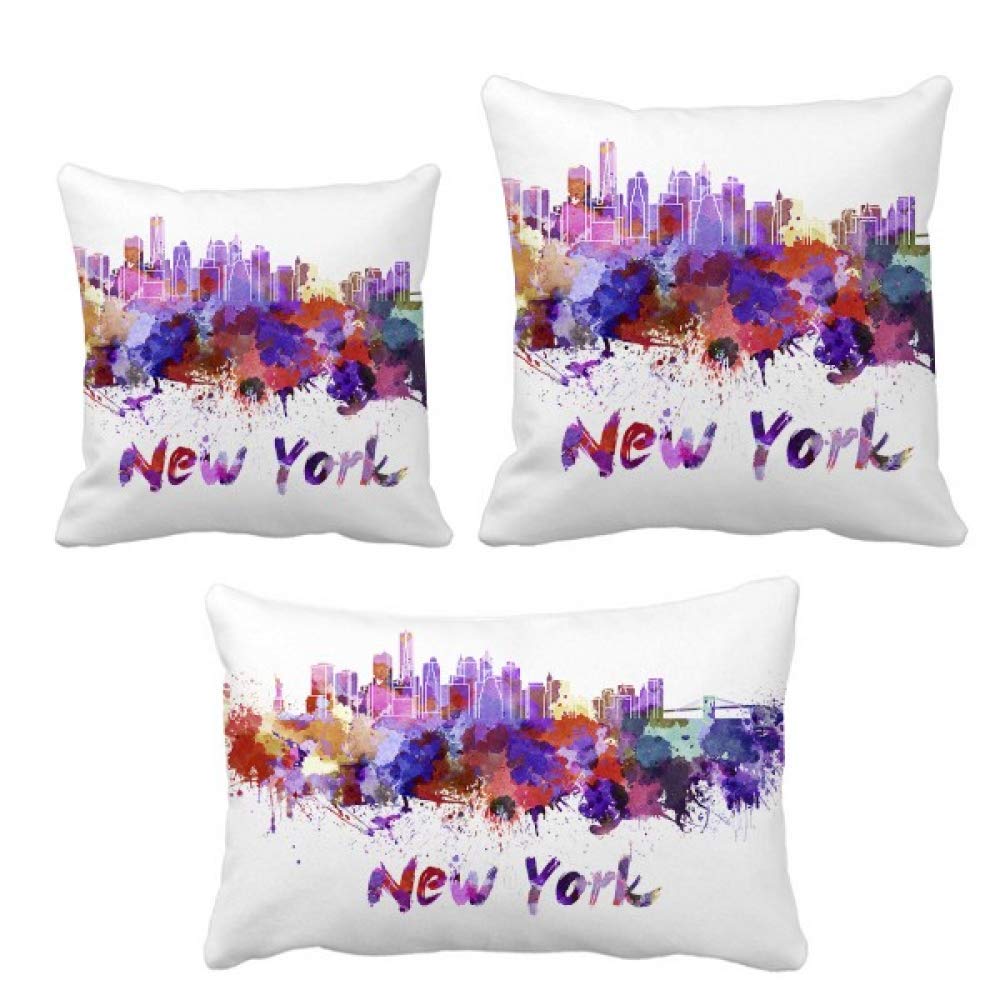 New York America City housse de coussin imprime haute definition pour canape tendance