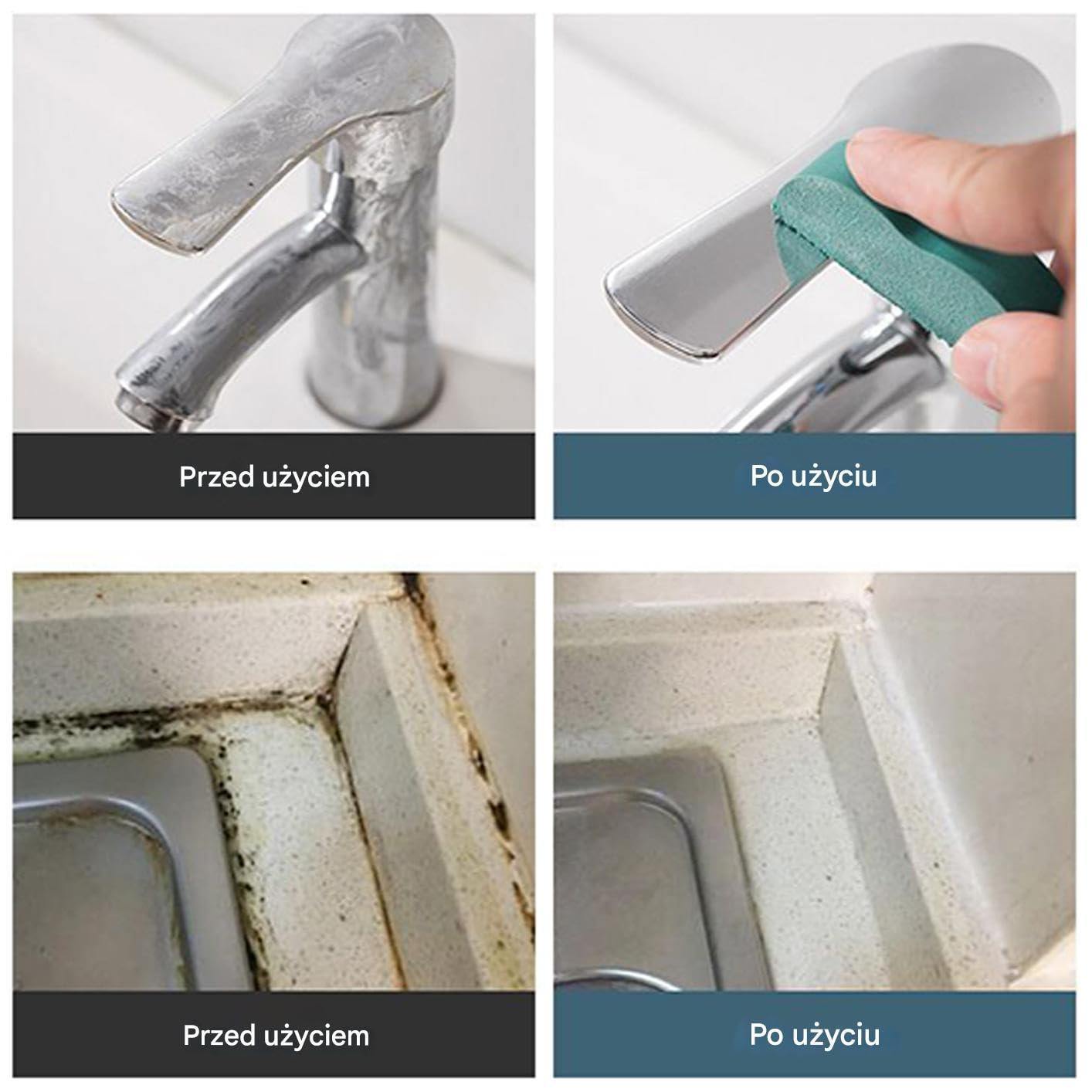 Stainless Steel Scratch Remover, Rust Eraser Block, Rubber Stain Cleaner, Non-Abrasive Tool, Compact Easy-Grip Design, for Cookware Sink Wall Appliance Brass Copper Use