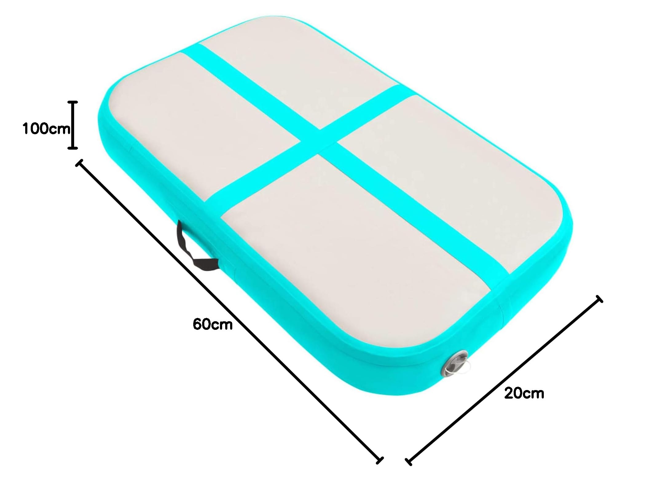 vidaXL Gymnastikmatte Aufblasbar PVC Pumpe Tumbling Turnmatte mehrere Auswahl