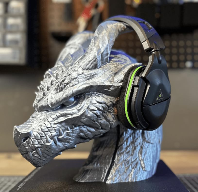 “Fantasy Dragon 3D Printed Headphone Stand - Perfect for Gamers and Dragon Lovers”-image-8