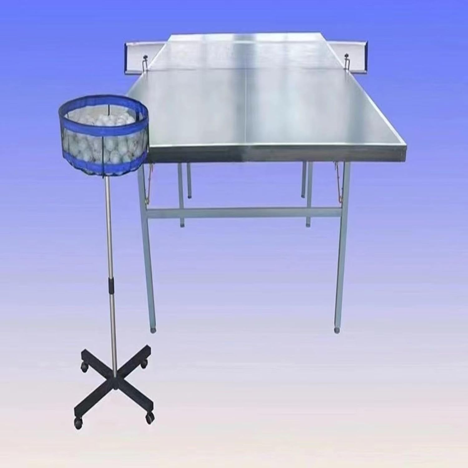 Raccoglitore di Palline da Ping Pong, Raccoglitore Mobile Multi-Palla, Raccoglitore da Allenamento Multi-Palla Regolabile in Altezza per Sport all'Aria Aperta/Allenamento/Golf/Tennis/badmint