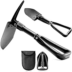 Pá de Bico Dobravel, Folding Camping Shovel, Pa de Bico Dobrável, Pá Dobrável, Pá Multifuncional, Pa Dobravel com Picareta, Pá de Acampamento Dobrável, 46 * 12 cm, 640 g, Folding Shovel