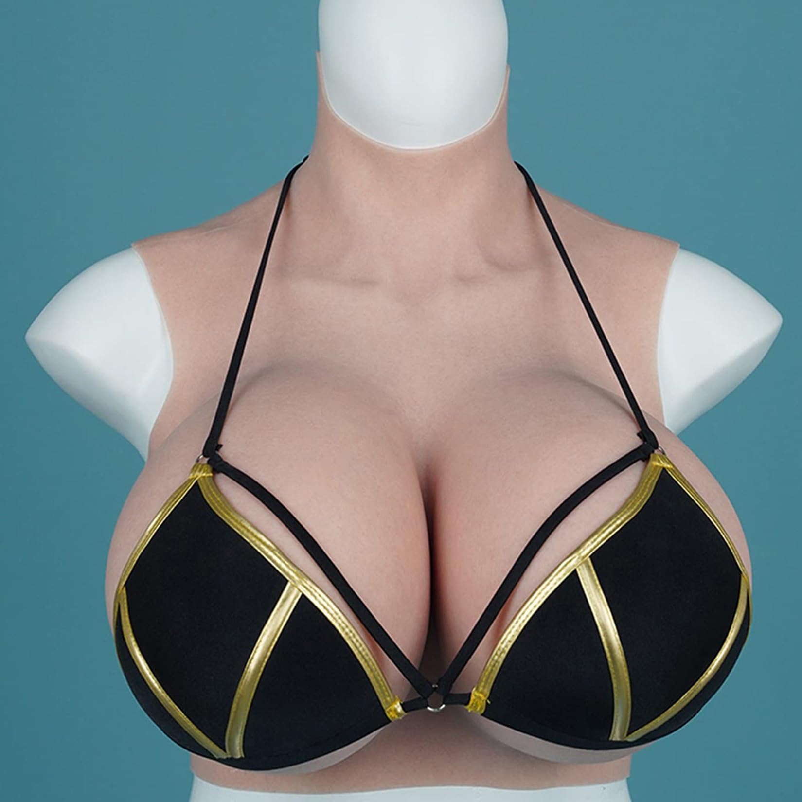 Senos falsos de silicona Copa D para conseguir un pecho realista de forma cómoda