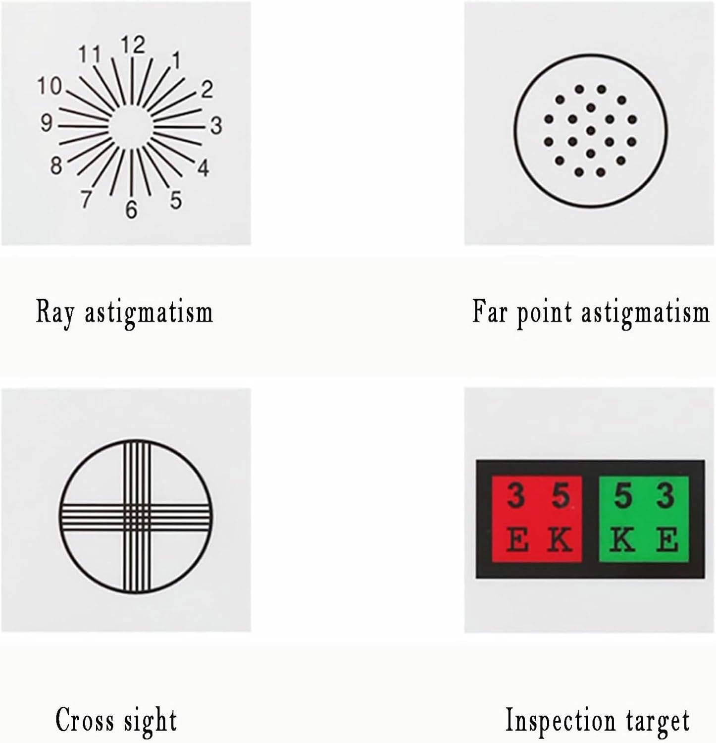 LED Eye Chart, Presbyopia Near Vision Chart Light Box, Plug-in Battery Dual-use, Suitable for Hyperopia, Presbyopia
