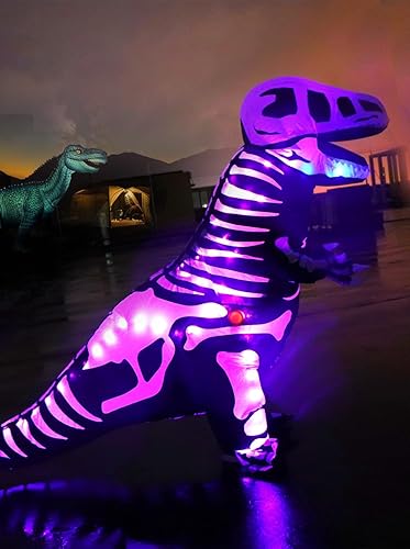 Miniatura 8 de Disfraces inflables para niños con luz LED, divertidos disfraces para Halloween