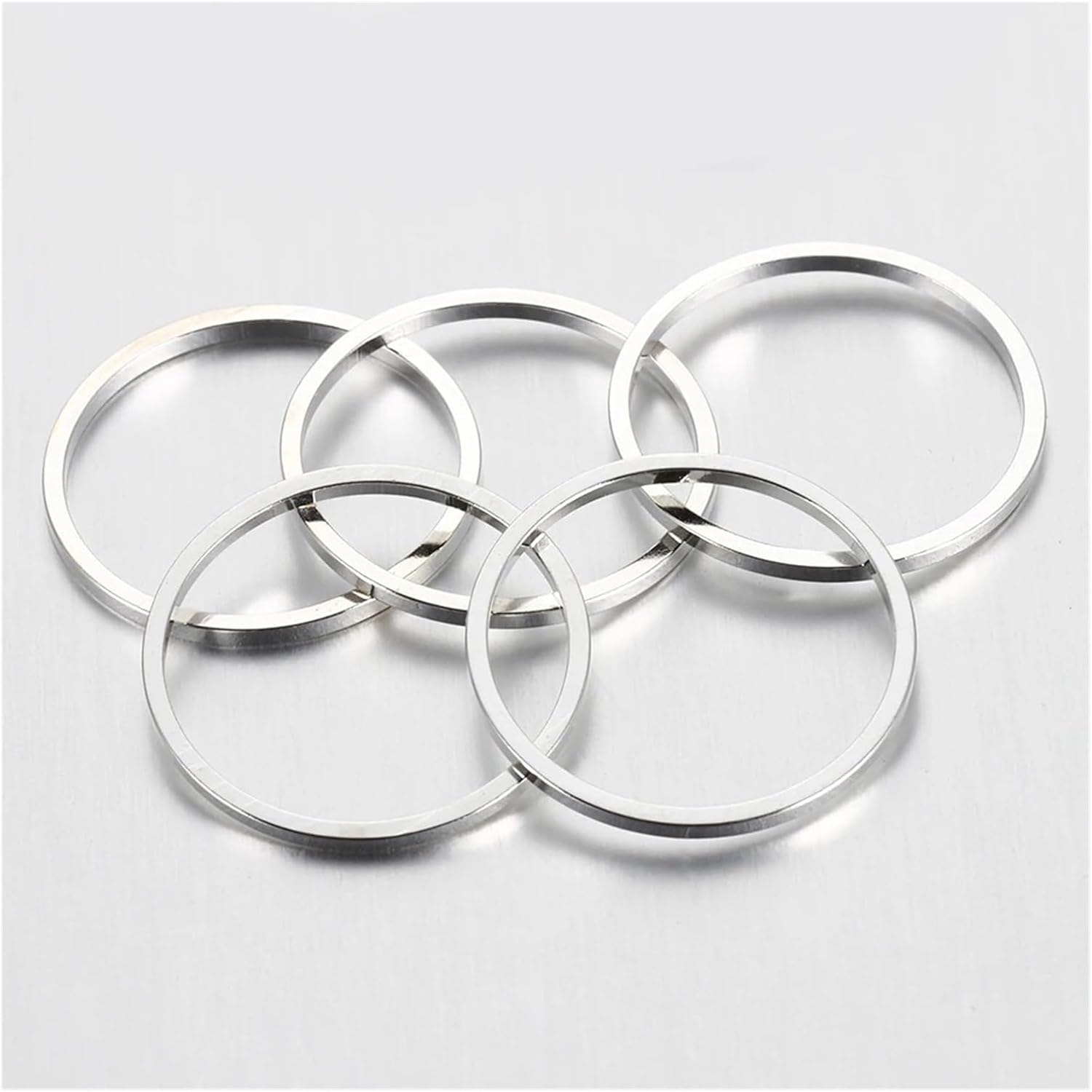 CREAP 20-50pcs Earrings Making 8-40mm Hoops Earring Wires Connectors Closed Circle Rings for DIY Pendant Jewelry Making Accessories(Silver,20mm x 50pcs)