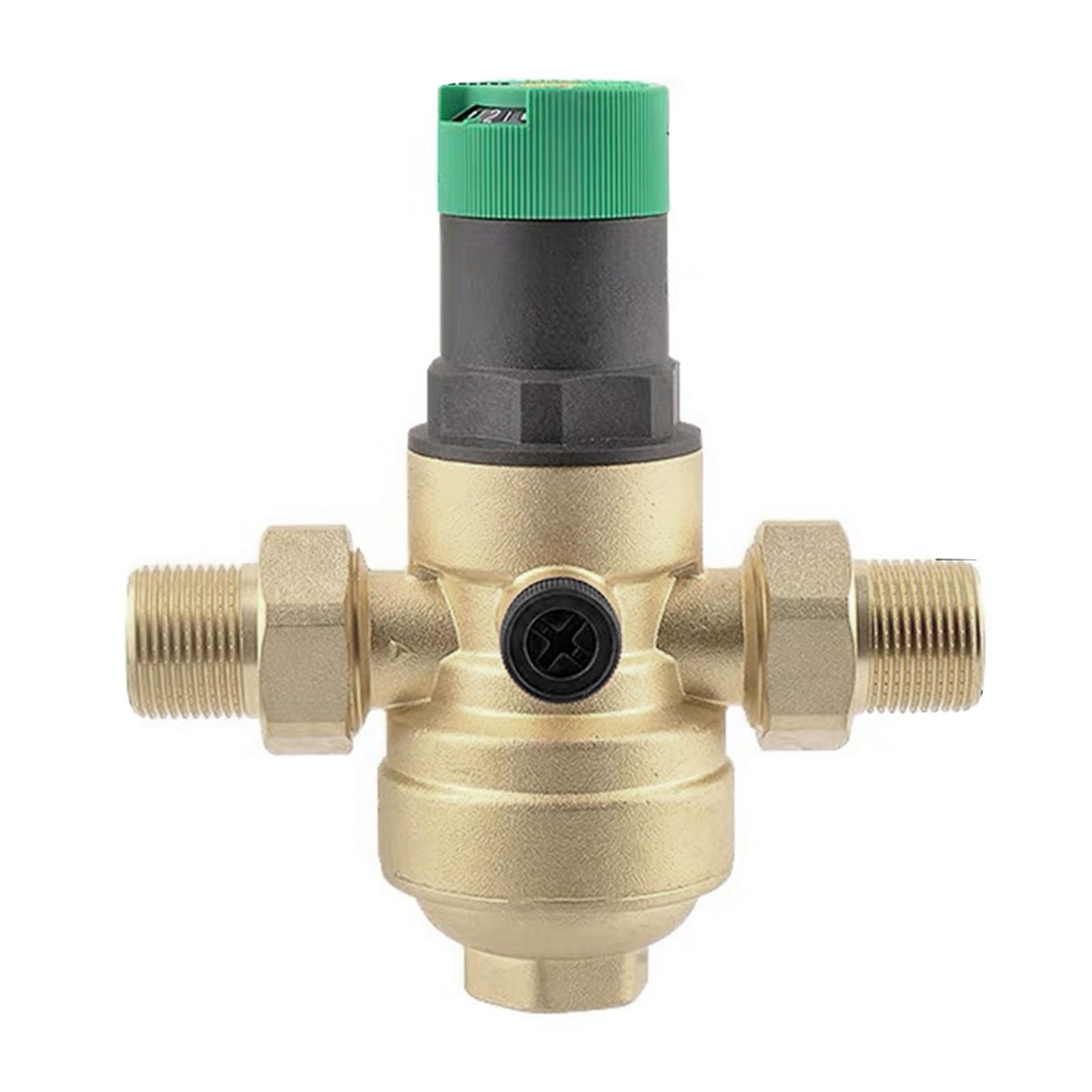 G1/2 Regulador de presión de agua reductor de presión con medidor de agua ajustable Regulador de control de agua de latón