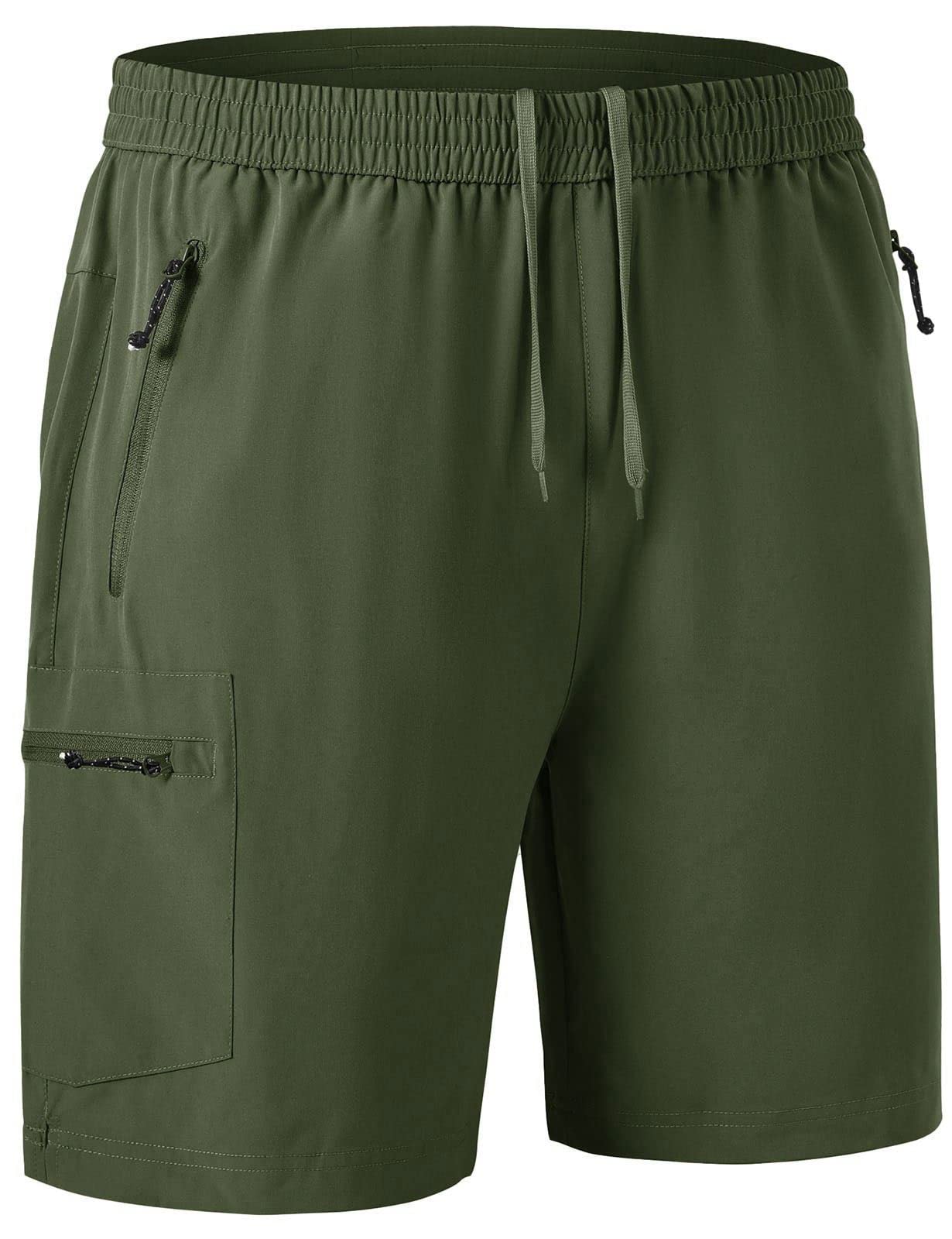 RdrukoMen's Work Hiking Shorts Lightweight Quick Dry Outdoor Sports Shorts with Pockets