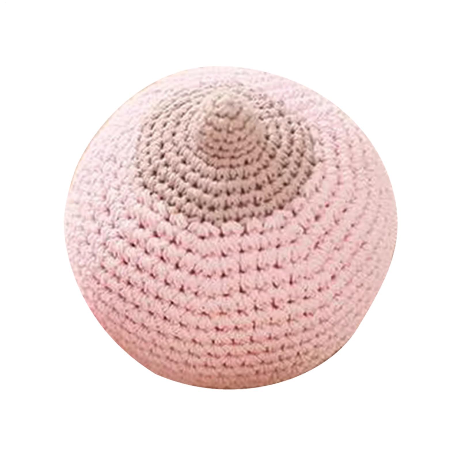Muiltvoe Crochet Breast Model | Education Fake Breasts,Simulation Crochet Knitted for Lactation Education Nursing Training Exercises Breastfeeding Position Practice Kids