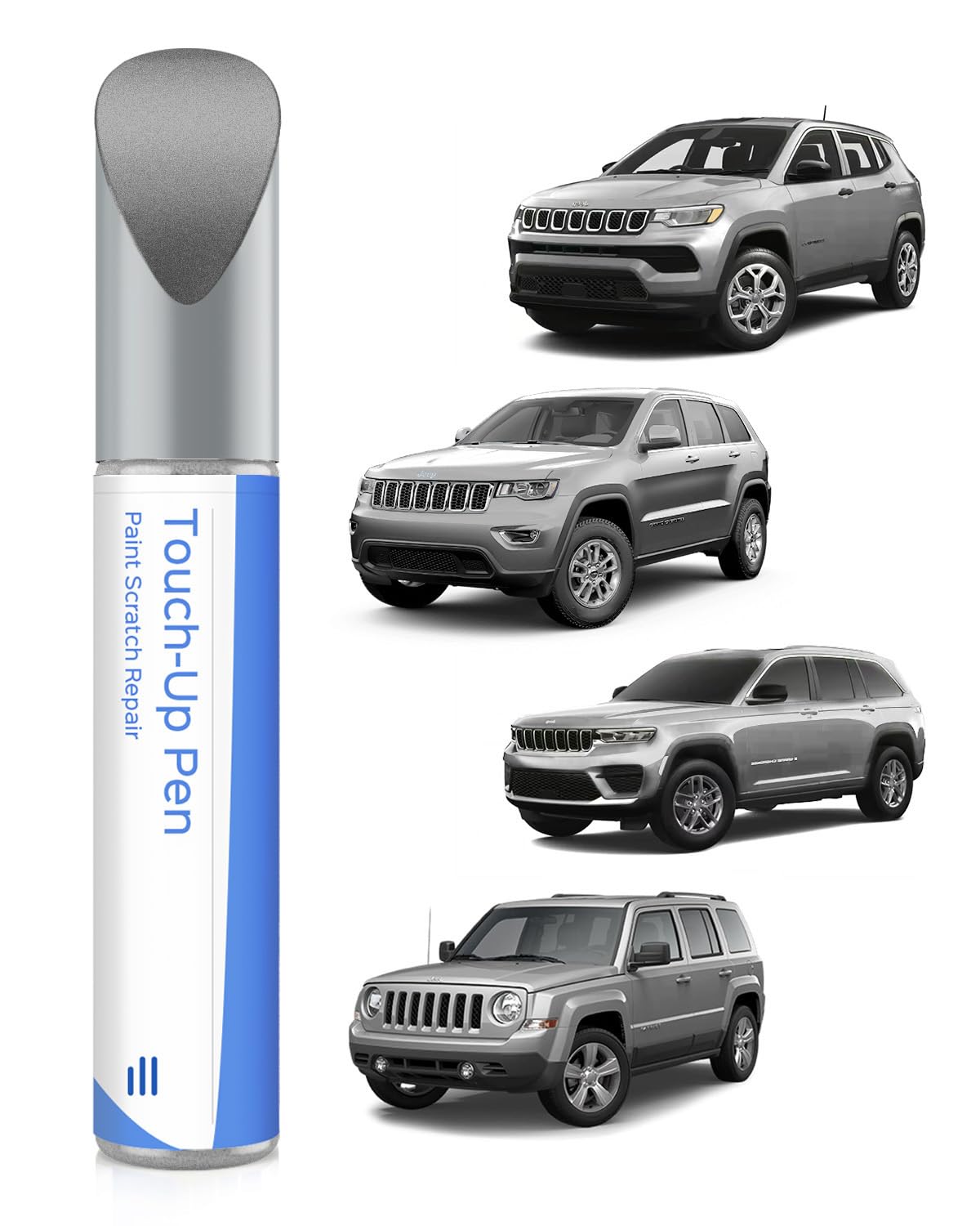 Peinture de retouche PSC/JSC argentée compatible avec Jeep pour éclats et rayures