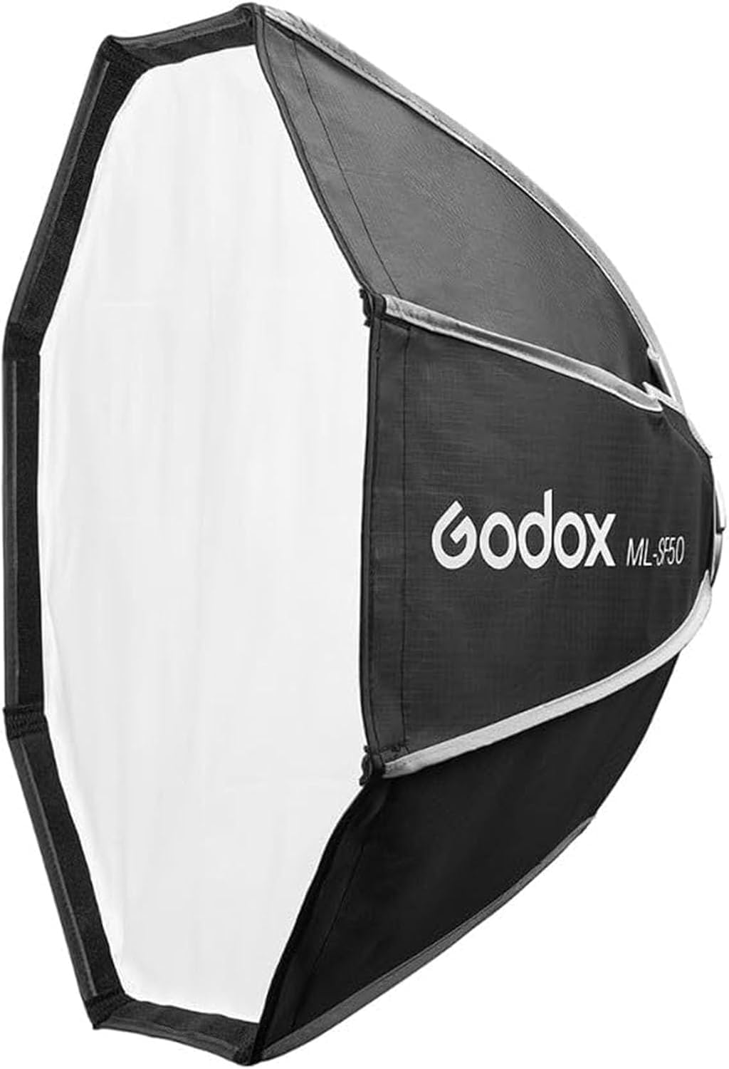 Godox Boîte à lumière Godox ML-SF50 octogonale - 50 cm x 50 cm - Pour lumière vidéo LED ML100Bi, ML100R, ML60IIBi, ML60Bi, ML60, ML30Bi, ML30