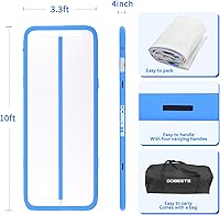 Vista 2 de DOBESTS Colchoneta de Gimnasia Inflable Pista de Volteretas Colchoneta de Tumbling 6.6ft10ft13ft16ft20ft, para Uso Doméstico Entrenamiento Yoga