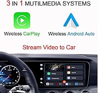 Vista 2 de CarPlay Box Dispositivo de transmisión para automóvil, adaptador inalámbrico CarPlay y adaptador inalámbrico Android Auto con Netflix YouTube