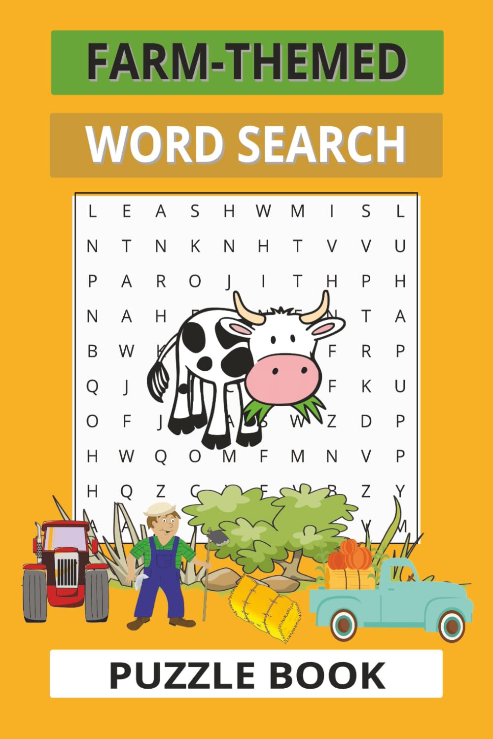 Farm-Themed Word Search Puzzle Book: A Fun & Relaxing Farm-Themed Word Search Puzzle Book for Adults, Teens, and Puzzle Lovers!
