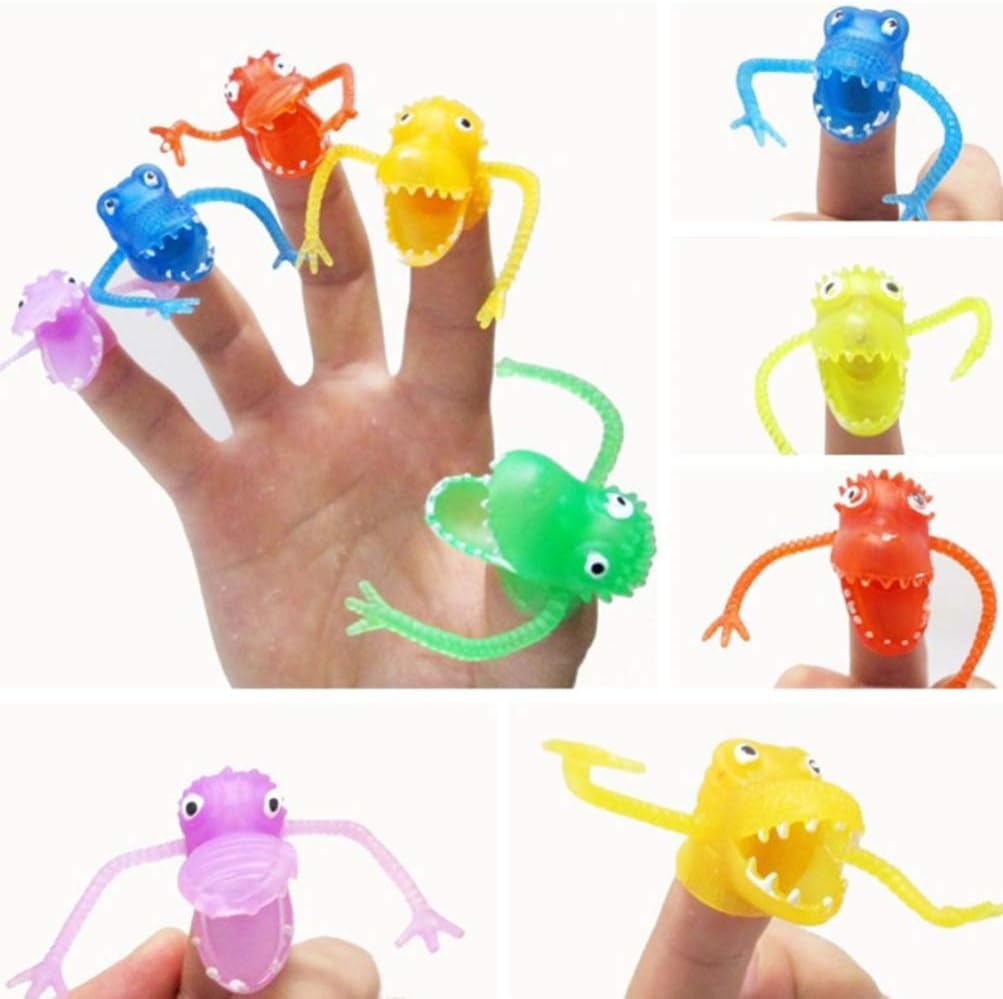 Tomaibaby Pack of 10 Monster Finger Puppets Scary Monster Toys Finger Monsters Kids Creative Toy