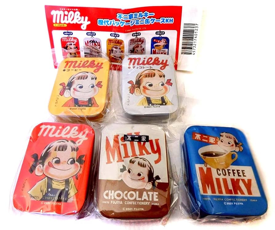 Amazon.co.jp: 不二家 ミルキー 歴代パッケージ ミニ缶ケース