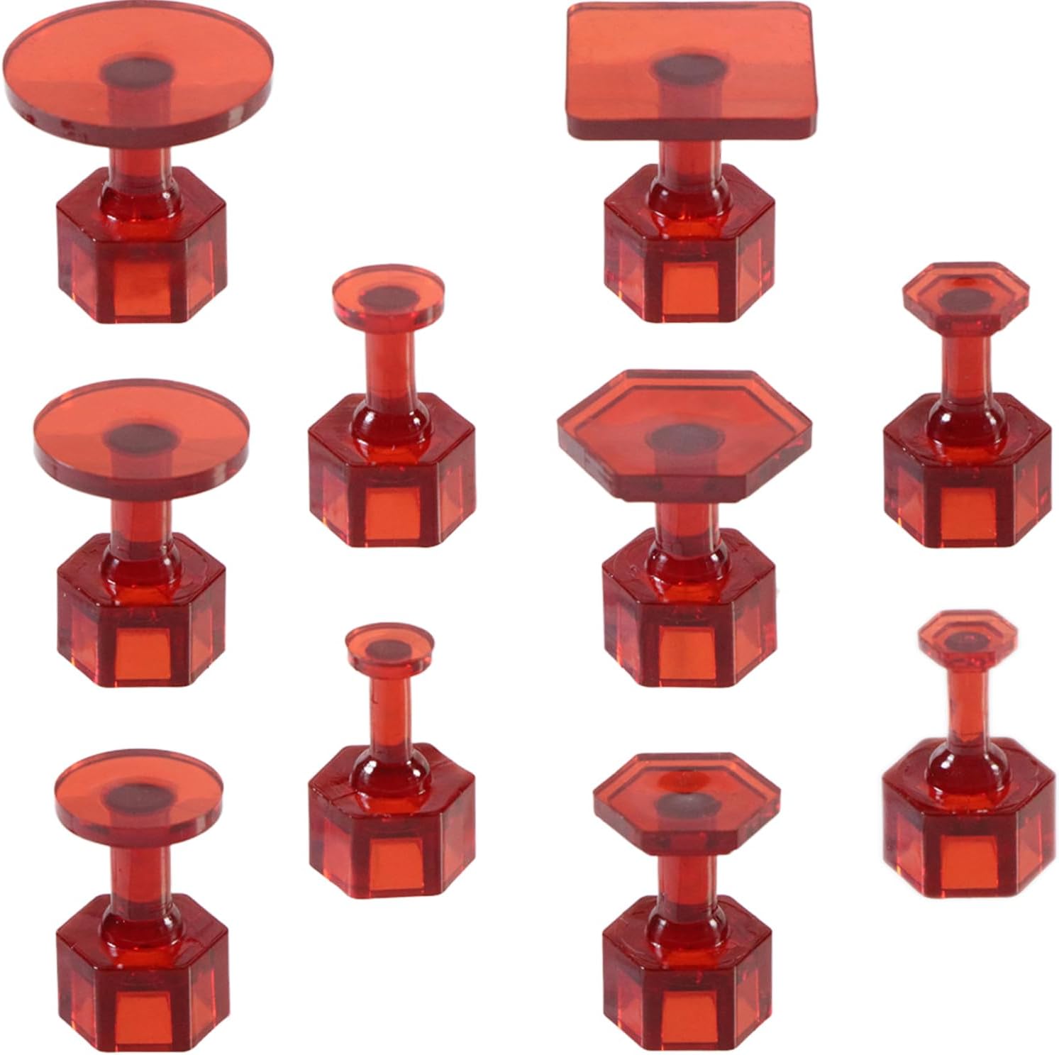 Dent Puller Tabs,10Pcs Car Body Dent Removal Pulling Tabs,Paintless Dent Repair Tool, Ice Suction Cup Glue Tabs for Automobile Dent Repair Hail Damage Removal Tools (Purple)