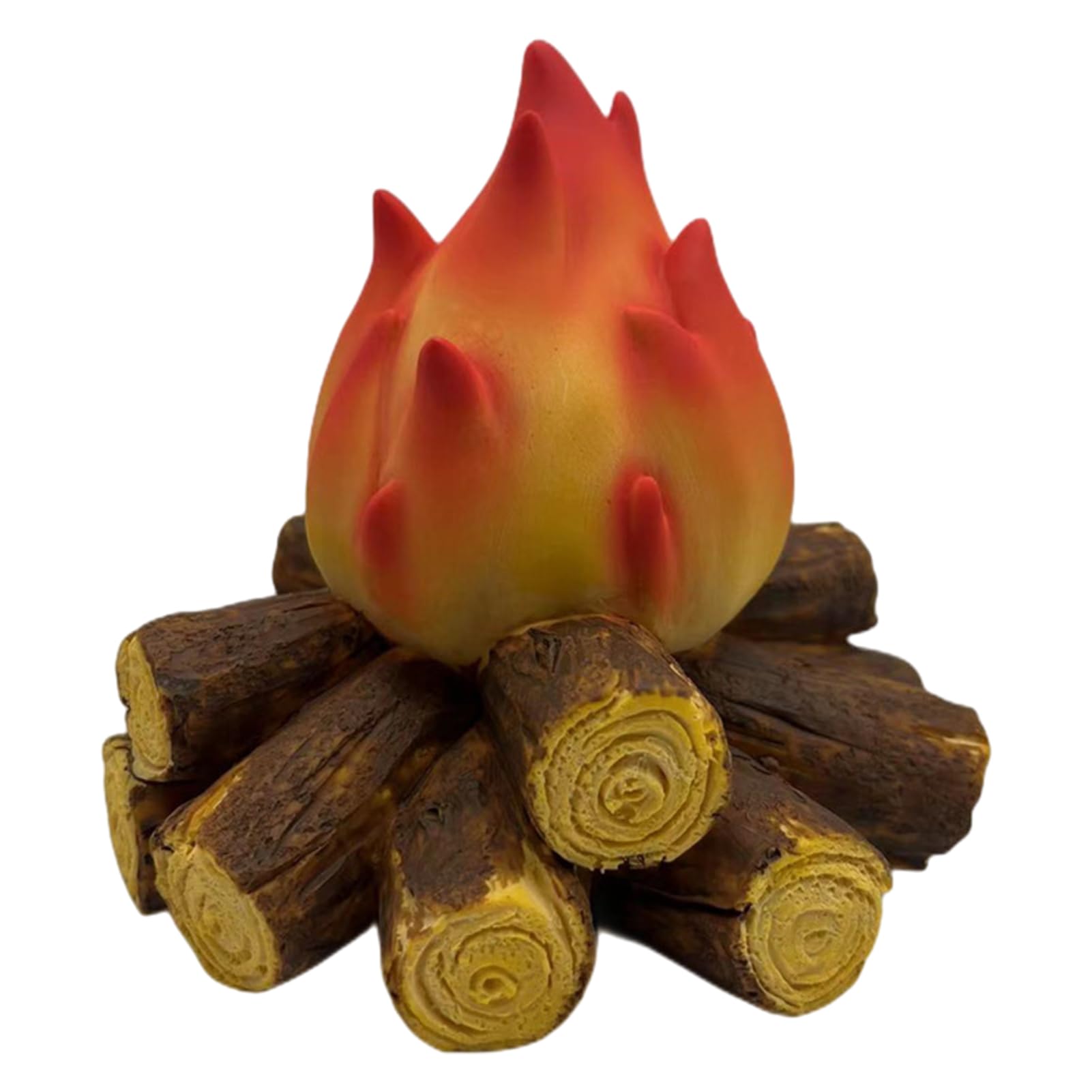 Mingchengheng Artificial Flame Lamp | Electronic Flameless Firewood - Battery Powered Rustic Decorative Vivid Fashion Faux Fireplace Logs with Lights for Home Decoration Gifts