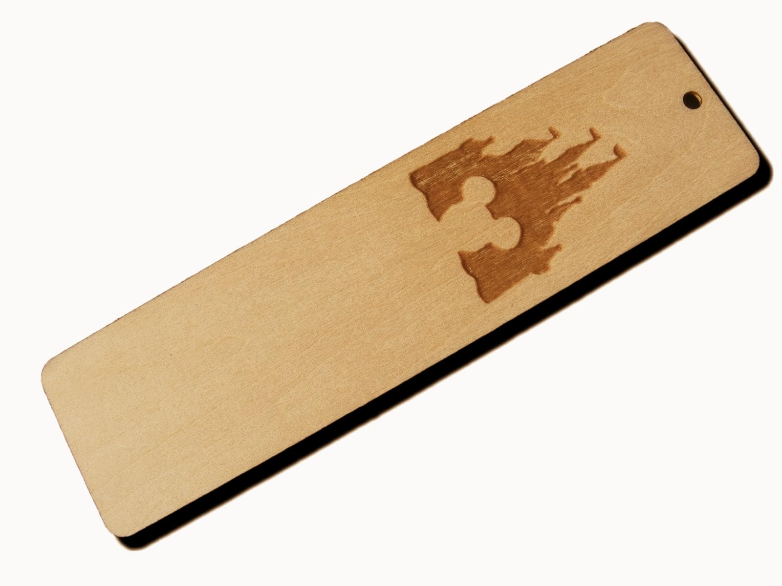 Bookmark Disney Castle Mickey Mouse Wooden Minnie Present Gift Wood Book Mark