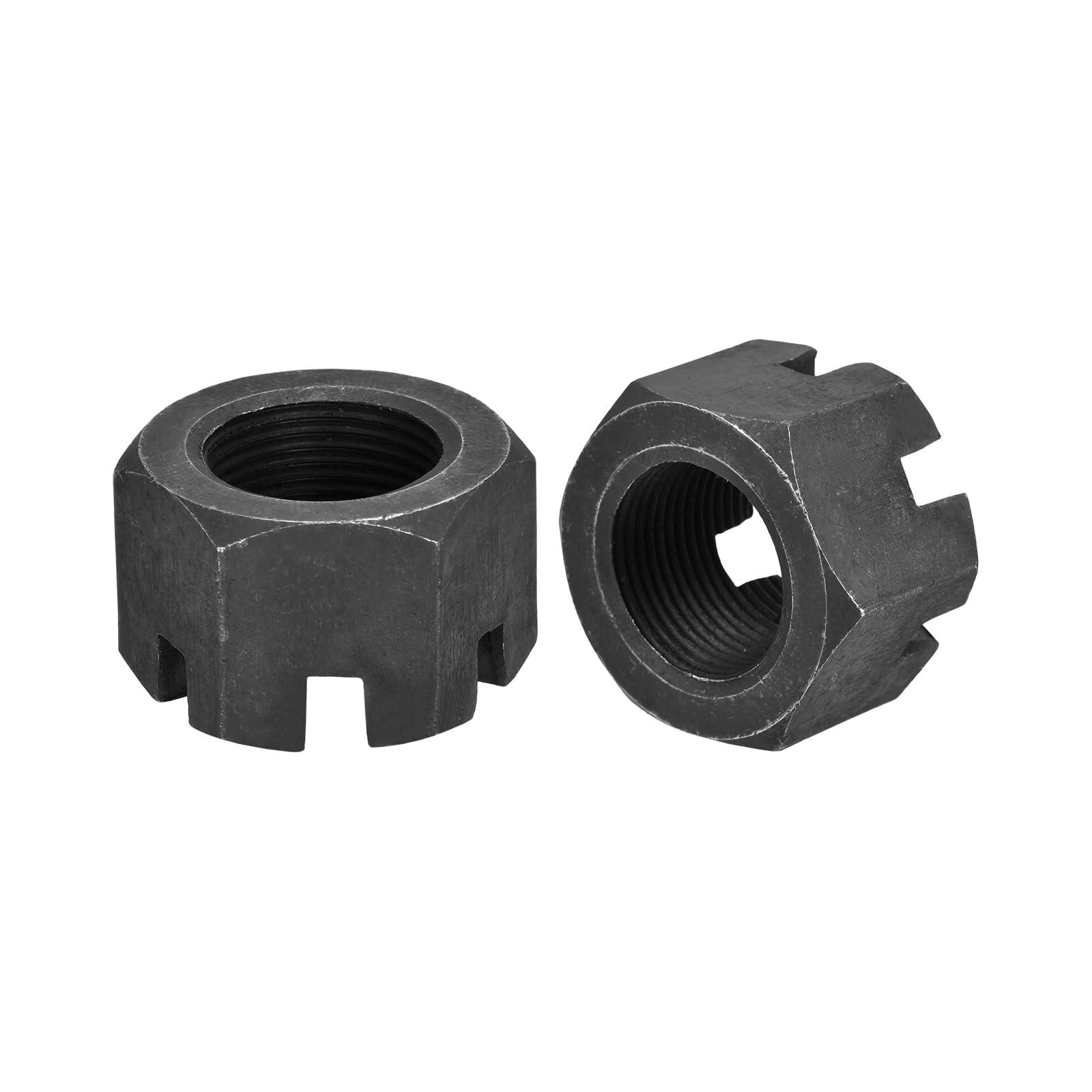Amazon.com: uxcell M30x2mm Hexagon Slotted Nut, Grade 4.8 Carbon