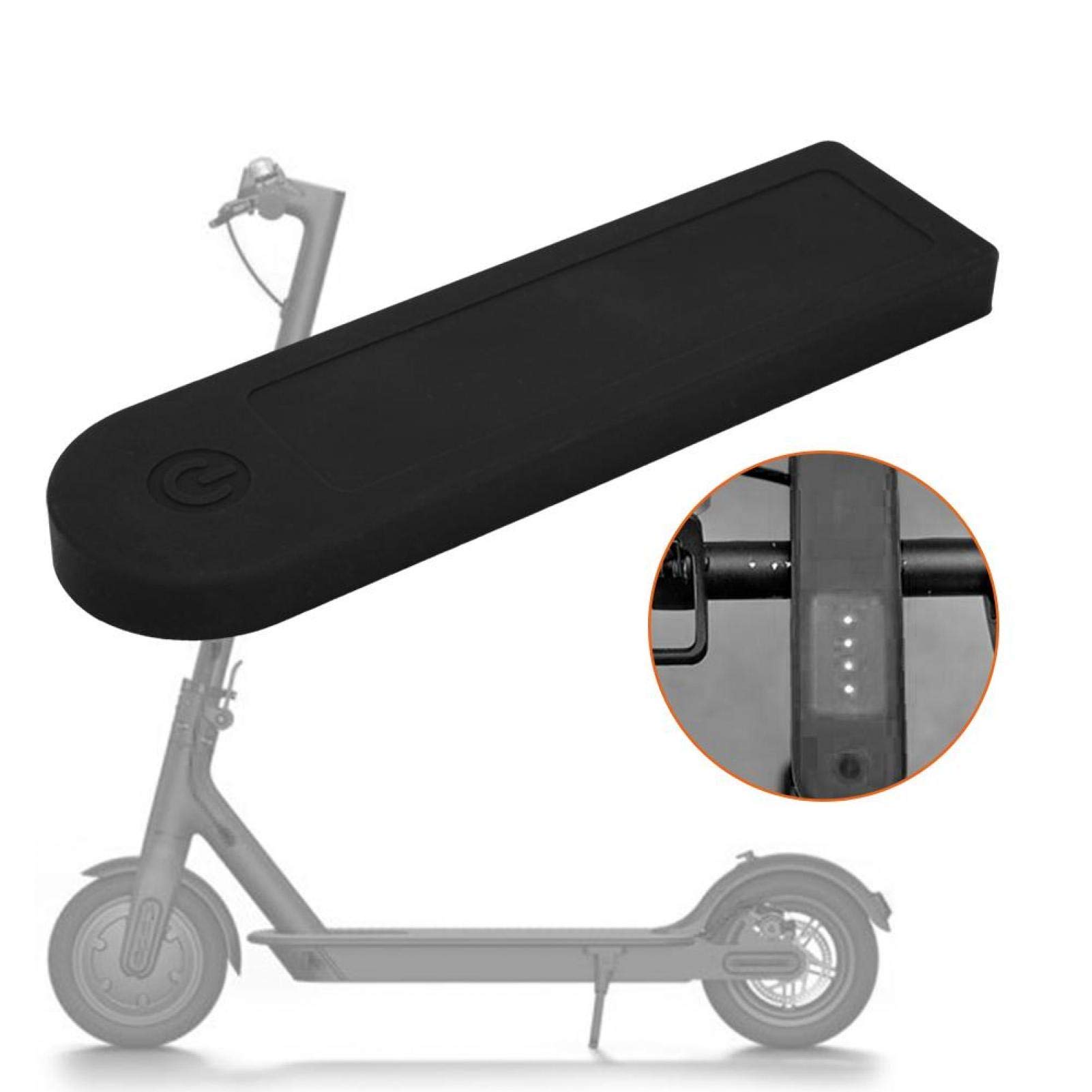SALUTUYA Yarı Şeffaf Kapak Scooter Panel Kapağı Çizilmeye Dayanıklı Silika Jel Kenarlar Yumuşaktır, Xiaomi Elektrikli Scooter M365 Ekran Paneli için (siyah)