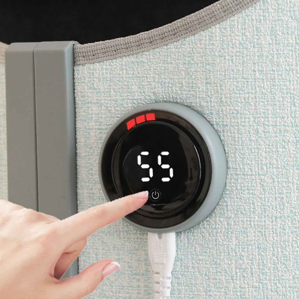 Sharplace Calentador de Piernas Eléctrico Silencioso para Debajo del Escritorio, 5 Ajustes de Temperatura, Comfort Compact, Ideal para Invierno, Hogar, Dormitorio, Oficina, Gris