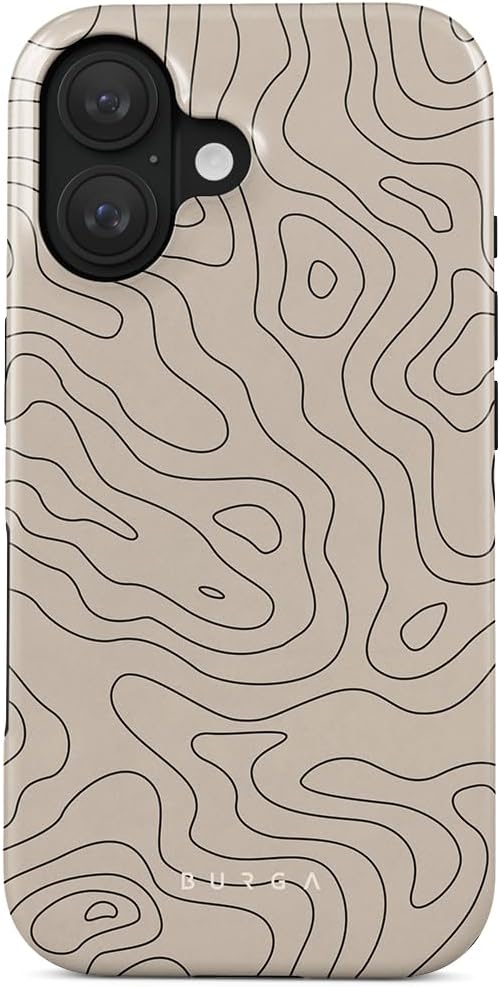 BURGA Phone Case for iPhone 16 - Cute, Trendy, Aesthetic, Pattern Phone Cover, Hard Shell Protection - fits Apple iPhone 16 Case for Women and Men