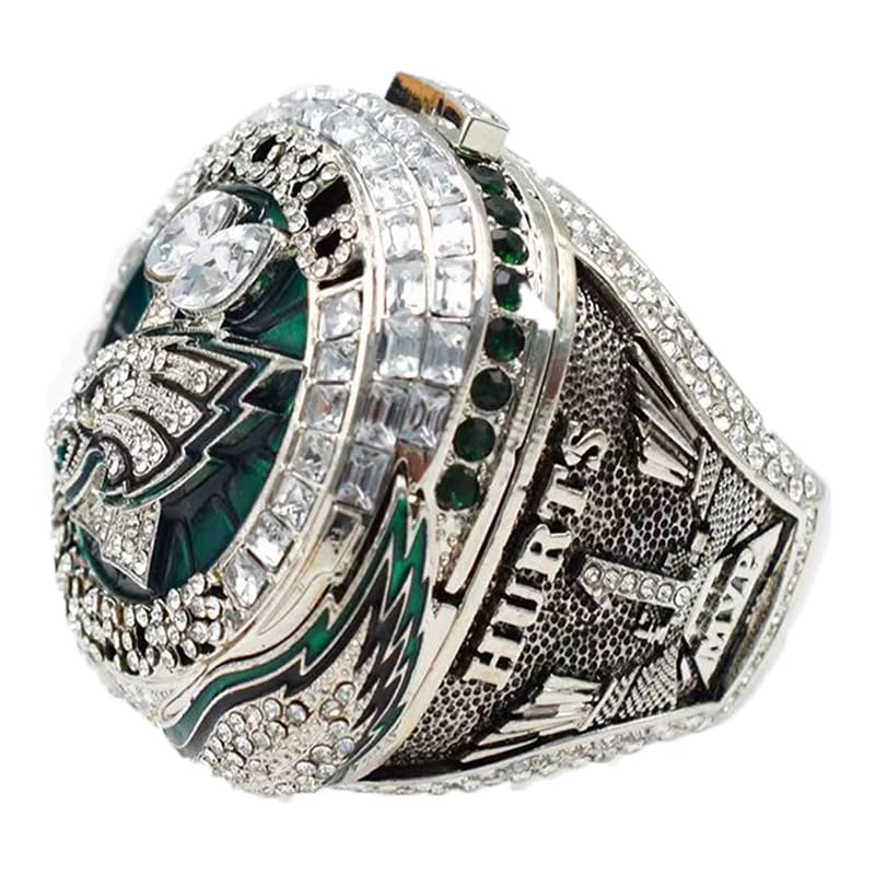 2025 World Championship Football Champions Replica Ring Trendy Accessory Durable Collectible Championship Gift For Eagles Fans Mens Fathers Includes Wooden Box