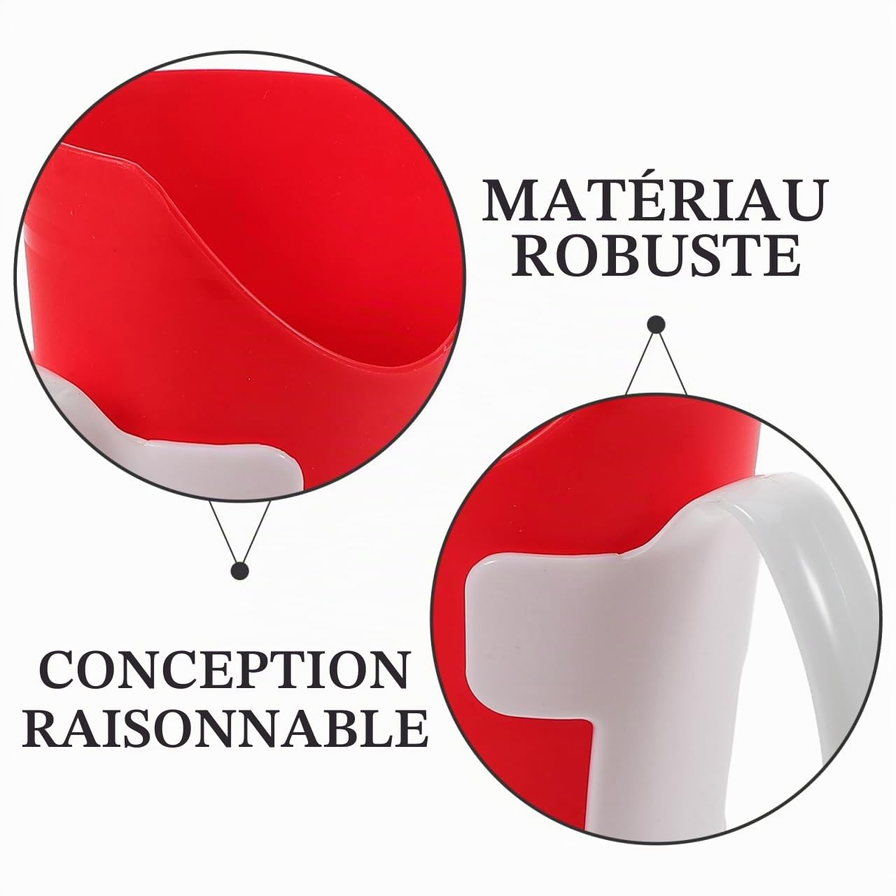 Healvian Gobelet À DéCoupe Nasale Avec PoignéEs Et Support Amovible Tasse Adaptative En Pp Pour Aide À La DéGlutition Des Personnes ÂGéEs Et RééDucation 4.76X2.91X2.91 Pouces