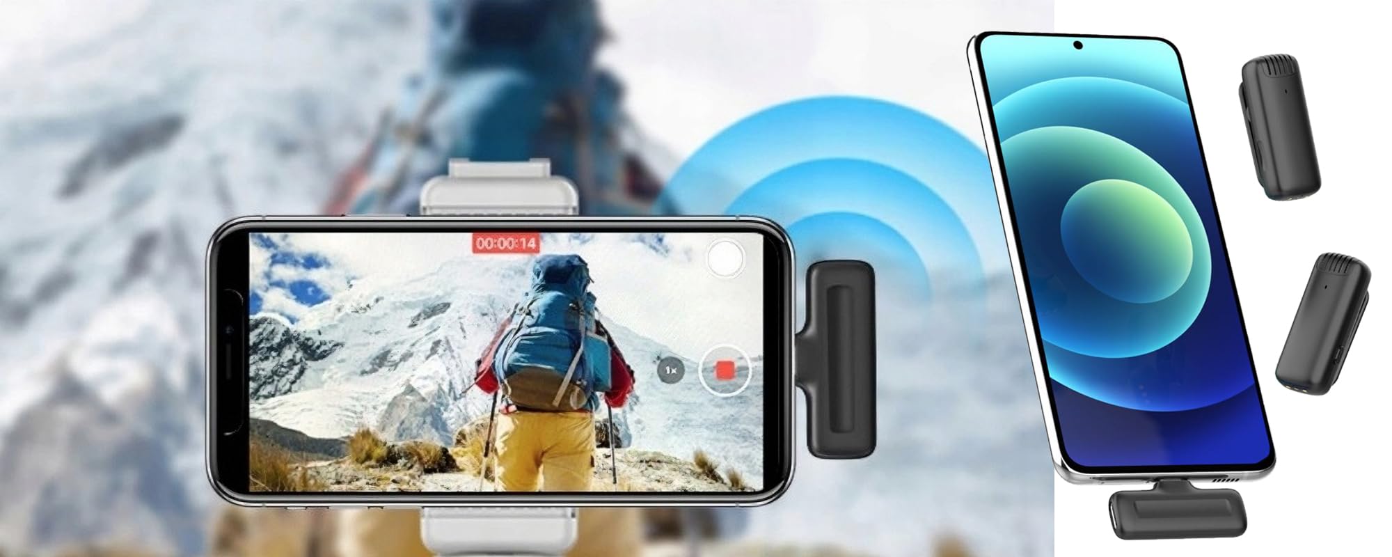 Ulanzi J12 - Microfono wireless per smartphone con porta USB-C