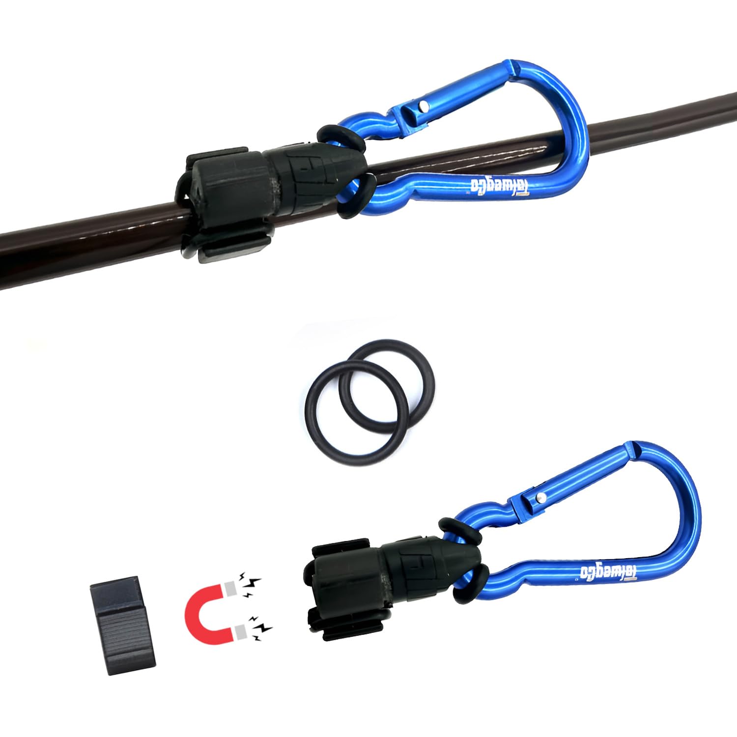 TalwegCo Rod Roost - Adjustable & Wearable Fly Fishing Rod Holder with Magnetic Clip – Ideal for Wading, Boat & Bank Fishing