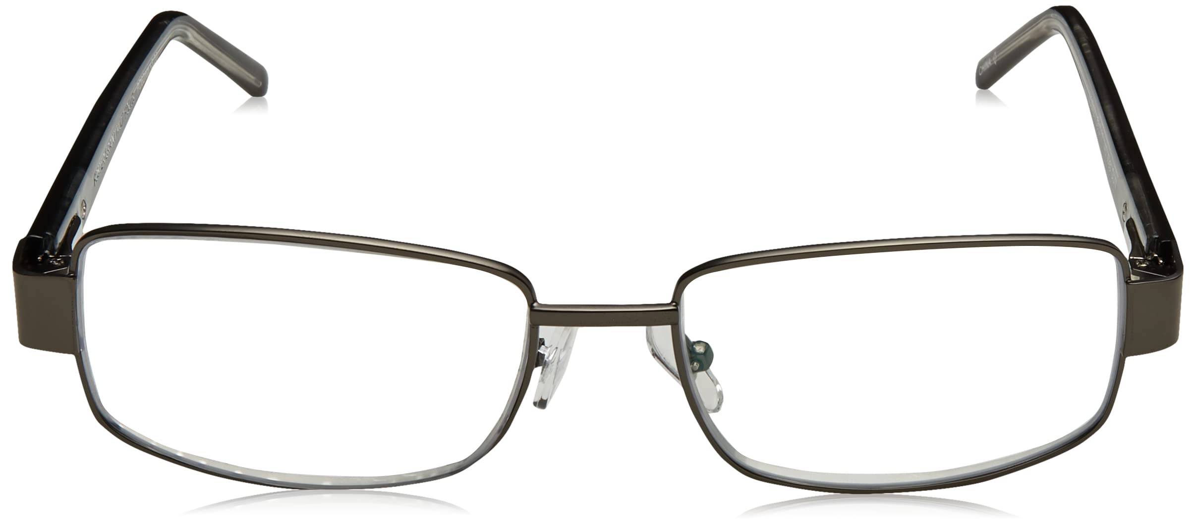 Foster Grant Wes Multifocus Reading Glasses, Black/Transparent, 54 mm