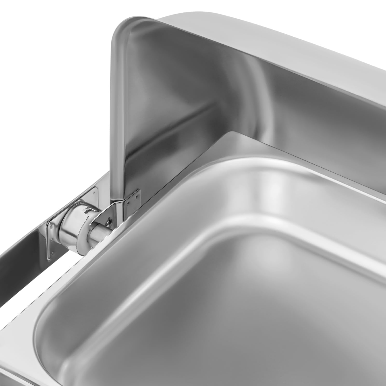 Chafing Dish - Set da 18 l, in acciaio inox, con coperchio a 90° o 180° per catering, buffet e feste