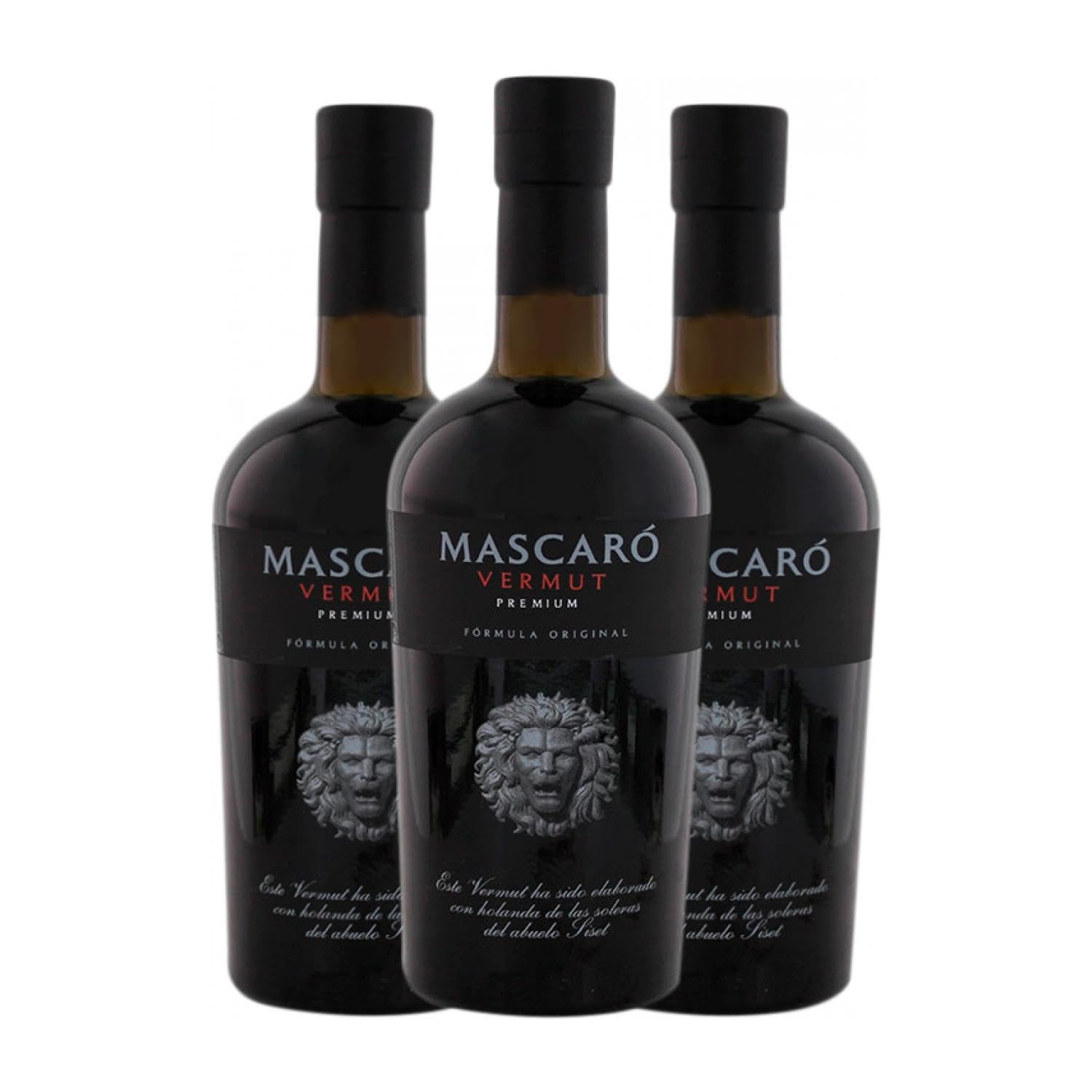Wermut Mascaró Premium Parellada y Ugni Blanco 75 cl (Karton mit 3 Flaschen von 75 cl)
