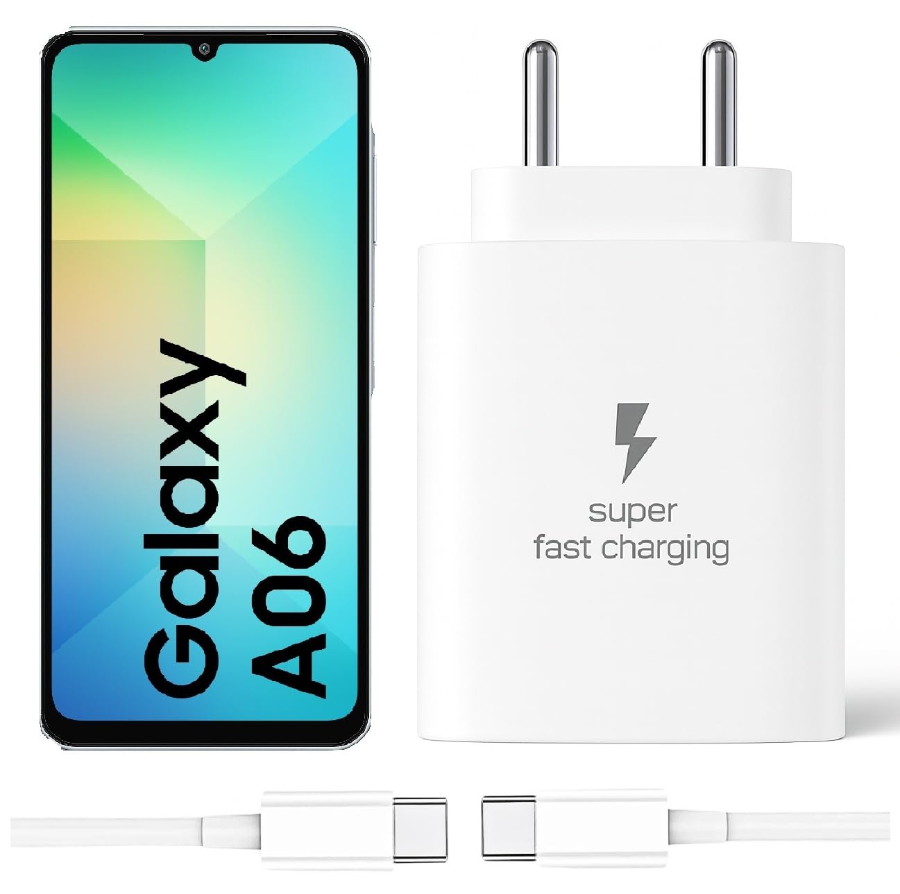 25W Type-C Charger with Cable Compatible with Samsung-Galaxy A06 5g | Super Fast Charger Adapter for S23/S24/S25/S21Fe/A14/M17/M06/M07/M05/F05/F15/F06/M36/A55/ F17/A16/M16/A56/A36/A35/A34/A26, White-image-48