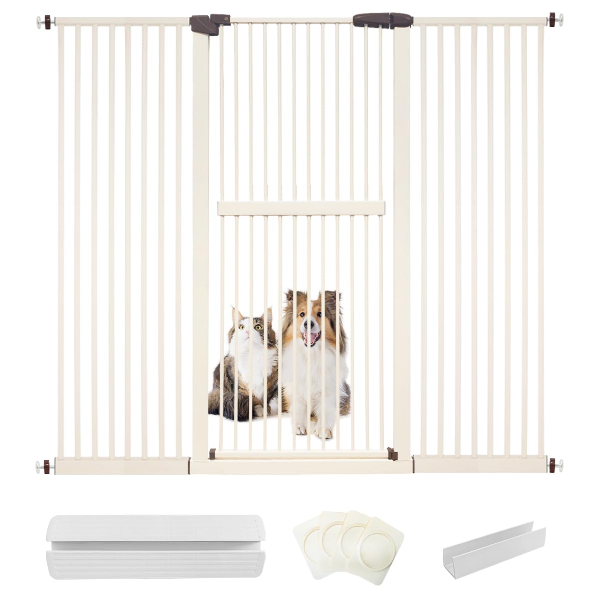 Amazon.co.jp: RAKU ペットゲート 高さ155 cm 隙間間隔3.5 CM ハイ