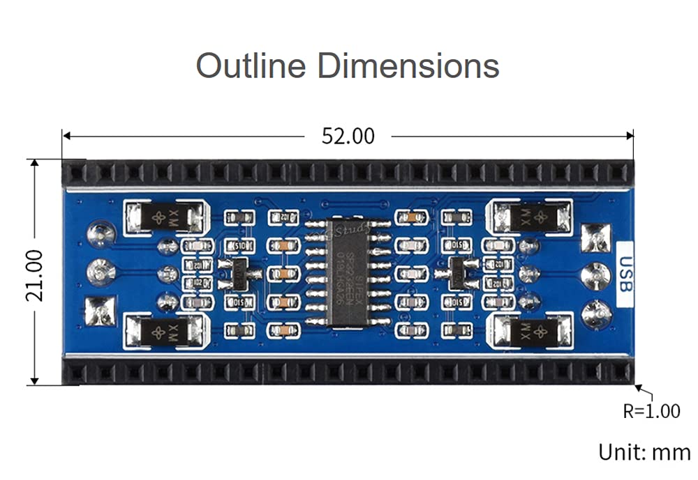 Amazon.com: 2-Channel RS232 Module for Raspberry Pi Pico SP3232EEN